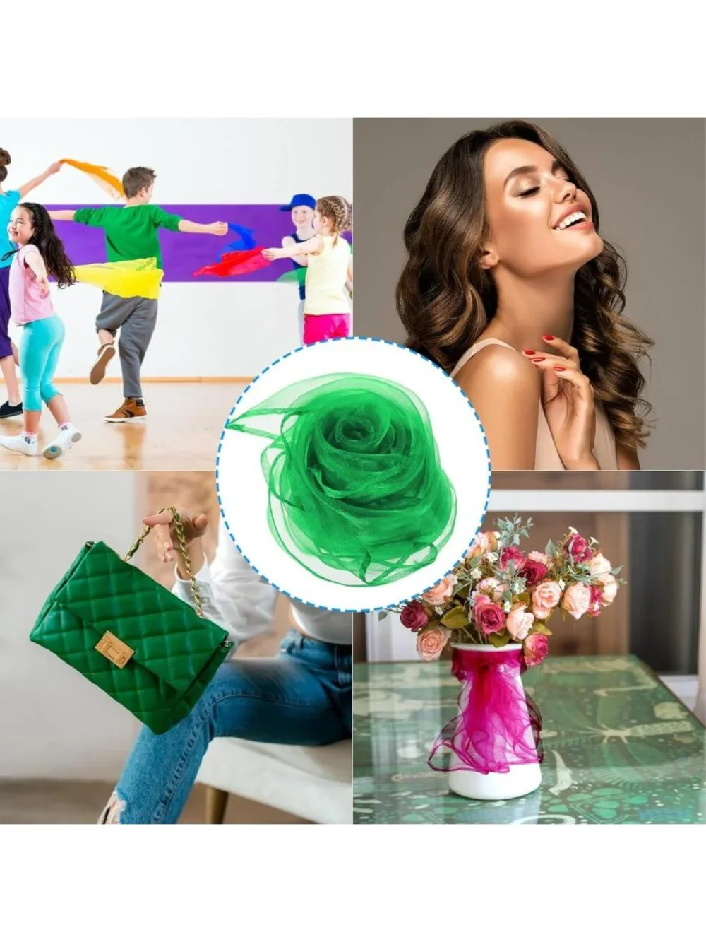 Colorful Dance Scarves for Juggling, Magic Shows, and Creative Play Activities